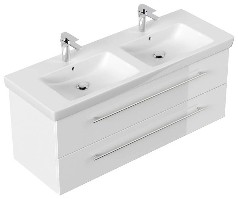 Magnolia Home Waschtisch Badmöbel mit Villeroy & Boch Subway 2.0 Waschbecken 130 cm A weiss hoc Magnolia Home Waschtisch Badmöbel mit Villeroy & Boch Subway 2.0 Waschbecken 130 cm A weiss hoc von Magnolia Home