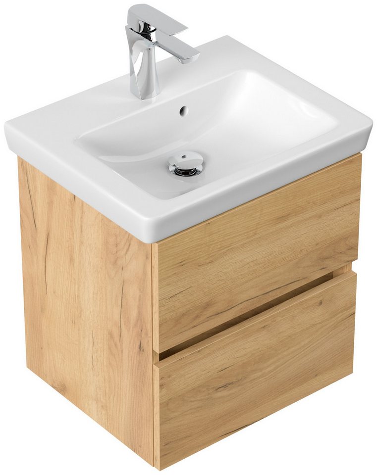 Magnolia Home Waschtisch Badmöbel mit Villeroy & Boch Subway 2.0 Waschbecken 50 cm eiche gold Magnolia Home Waschtisch Badmöbel mit Villeroy & Boch Subway 2.0 Waschbecken 50 cm eiche gold von Magnolia Home