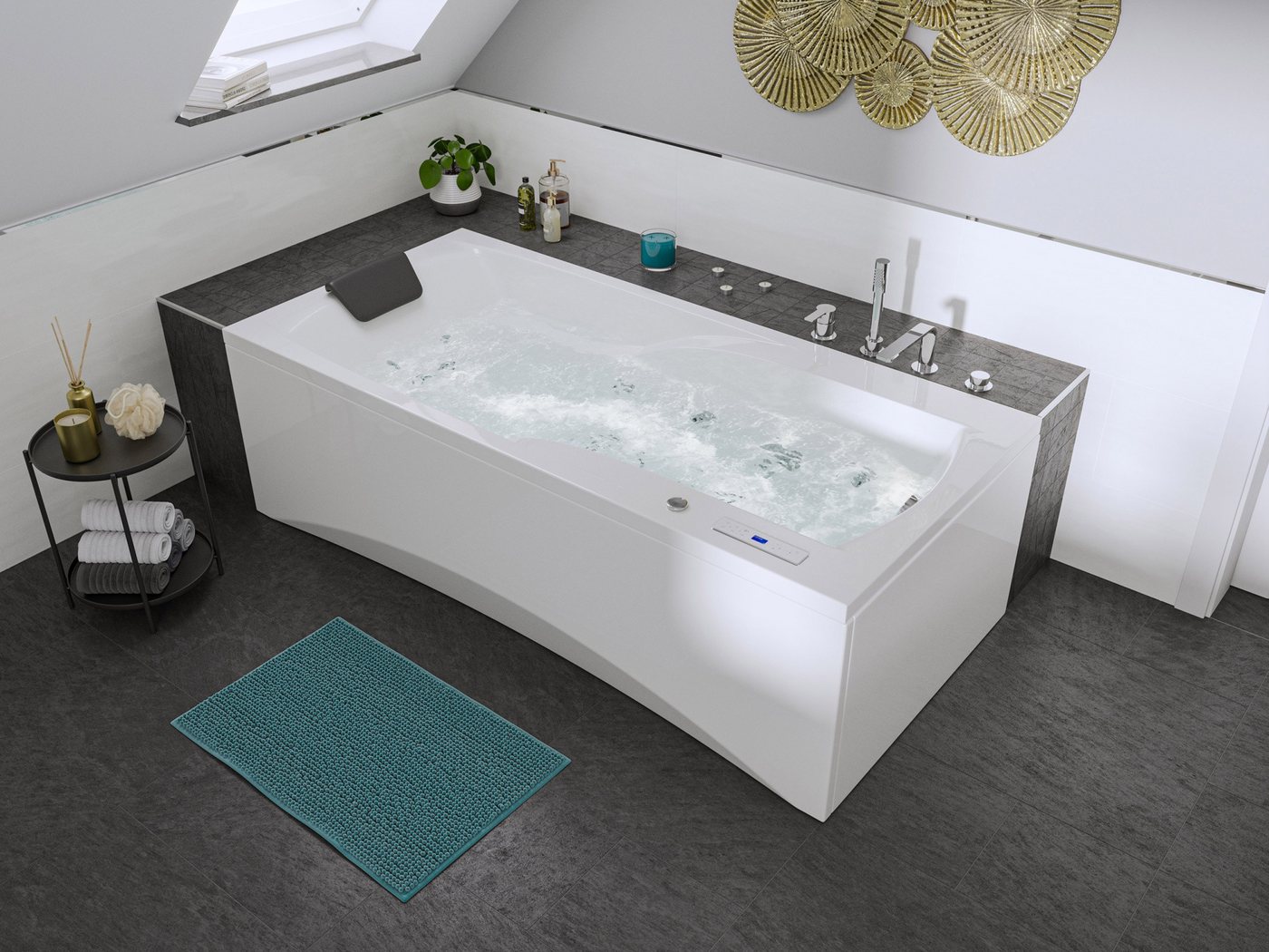 Magnolia Home Whirlpool-Badewanne Centauri 190 links Whirlpool Set ohne Armatur Magnolia Home Whirlpool-Badewanne Centauri 190 links Whirlpool Set ohne Armatur von Magnolia Home