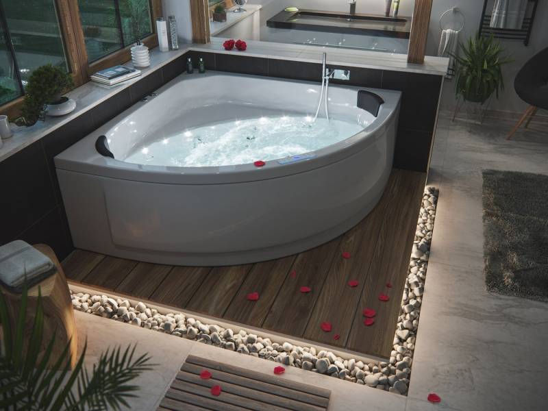 Magnolia Home Whirlpool-Badewanne Deluxe Whirlpool Set TITAN ULTRA mit 78 Düsen und LEDs Befüllung Überl Magnolia Home Whirlpool-Badewanne Deluxe Whirlpool Set TITAN ULTRA mit 78 Düsen und LEDs Befüllung Überl von Magnolia Home