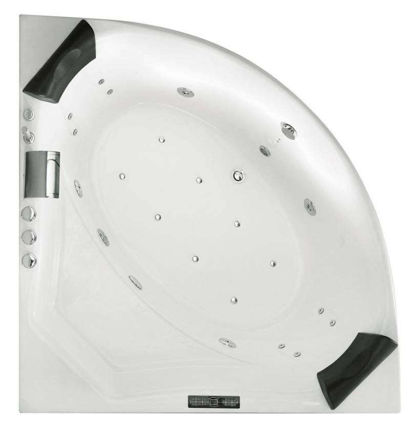 Magnolia Home Whirlpool-Badewanne Titan Whirlpool Set mit der Befüllung über den Überlauf von Magnolia Home