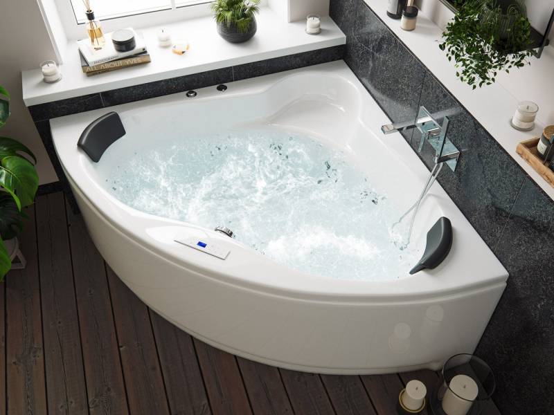 Magnolia Home Whirlpool Deluxe Whirlpool Selene Ultra 140cm Made in Germany 80 Düsen & LED ohn von Magnolia Home