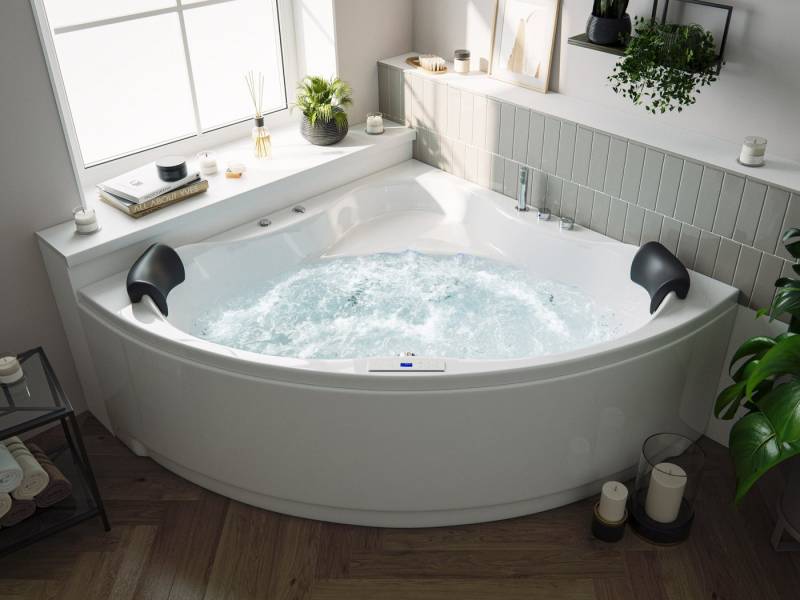 Magnolia Home Whirlpool-Badewanne Deluxe Whirlpool Set ENJOY ULTRA mit 80 Düsen und LED-Beleuchtung 150x von Magnolia Home