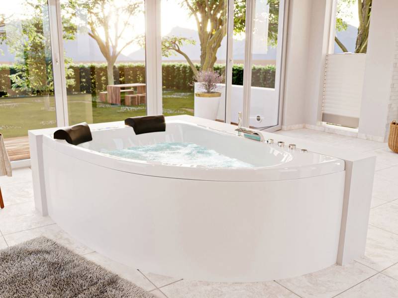 Magnolia Home Whirlpool Langeck Whirlpool Royal XL 180x130 links Made in Germany 21 Düsen mit von Magnolia Home