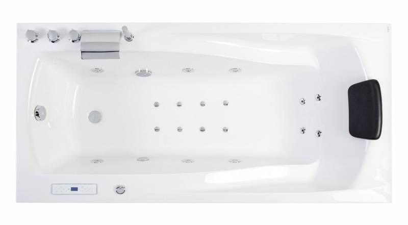 Magnolia Home Whirlpool Rechteck Whirlpool Centauri 180x85 rechts Made in Germany 18 Düsen mit von Magnolia Home