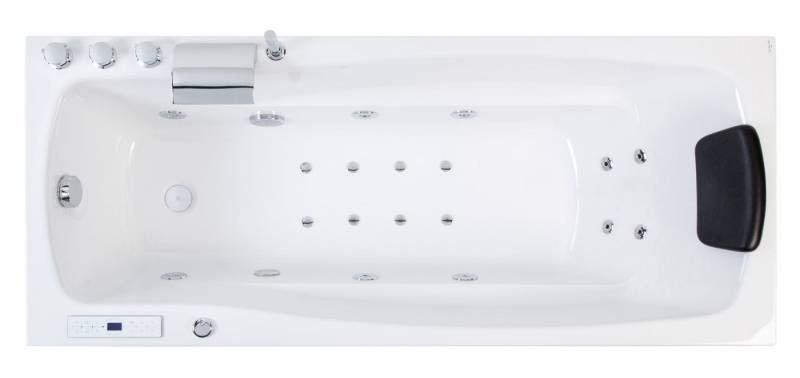Magnolia Home Whirlpool Rechteck Whirlpool Ocean 170x70 rechts Made in Germany 18 Düsen mit Ar von Magnolia Home