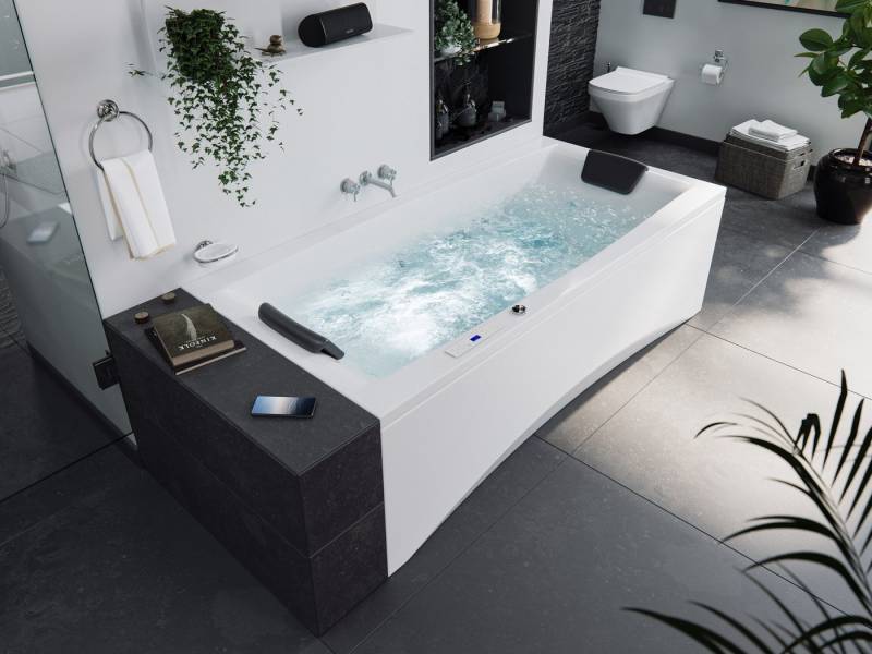 Magnolia Home Whirlpool Rechteck Whirlpool Unity 190x90 Made in Germany 24 Massagedüsen ohne A von Magnolia Home