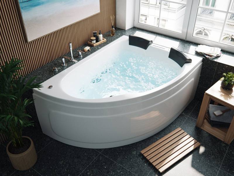 Magnolia Home Whirlpool Whirlpool Royal XL Ultra 180 rechts Made in Germany 89 Düsen & LED ohn von Magnolia Home