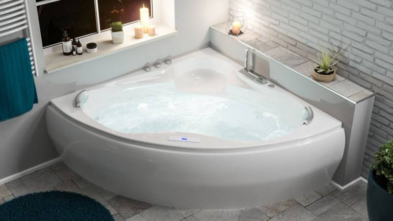 Magnolia Home Whirlpool-Badewanne Enjoy Premium Whirlpool Set (L/B/H) 150x150x59 cm von Magnolia Home