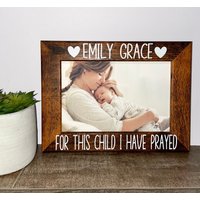 Für Dieses Kind Habe Ich Bilderrahmen Gebetet, Neue Baby-Geschenk, Papa Geschenk, Mama Schwangerschaft Geschenk von MagnoliaFrameCompany