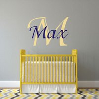 Name Aufkleber - Wandtattoo Kinderzimmer Dekor Kindergarten Baby Mädchen Boy Wand-Aufkleber von MagnoliaManorDecor