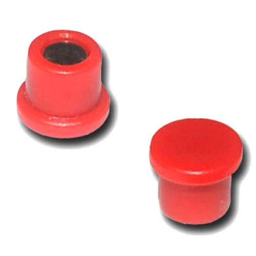 10 x Pinnwandmagnete/Büromagnet Ø 18 mm x 8 mm Neodym, rot - hält 1 kg - Memomagnet, Haftmagnet, Magnetpins von Magnosphere