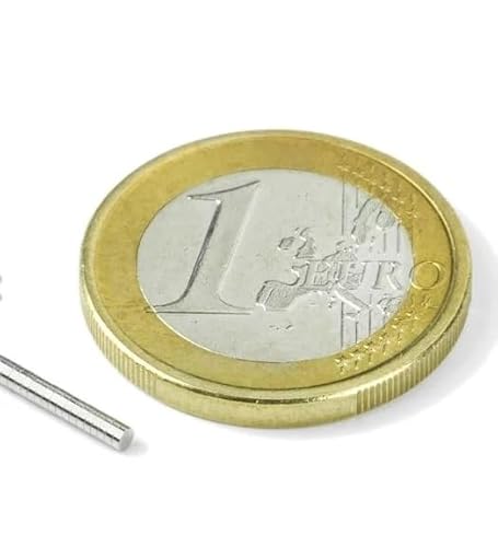 20 x Scheibenmagnet Rundmagnet Ø 2 mm, Höhe 1 mm Neodym (NdFeB) N50 - hält 130 g - Magnetscheiben - starke Magnete (NdFeB) mit extremer Haftkraft für Kühlschrank Magnettafel Pinnwand Whiteboard von Magnosphere