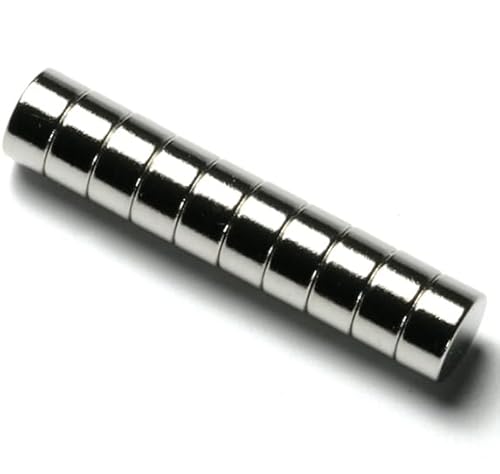 20 x Scheibenmagnet Rundmagnet Ø 6 mm, Höhe 3 mm Neodym (NdFeB) N45 - hält 900 g - Magnetscheiben - starke Magnete für Kühlschrank Magnet Glasboards Magnettafel Pinnwand Whiteboard von Magnosphere