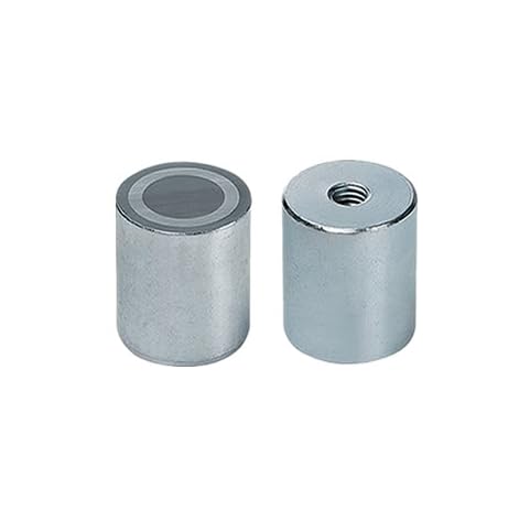 5 x Neodym-Stabgreifer Ø 10 mm mit Innengewinde M4 x 7 - hält 2,4 kg - 5 Stück - Starke Magnete mit Innen-Gewinde für Industrie und Zuhause von Magnosphere