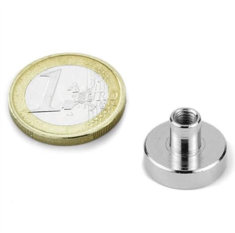 Flachgreifer Topfmagnet Neodym Gewindebuchse verzinkt Ø 6mm - Ø 32mm - Flachgreifer kommen vor allem im Metallbau, Anlagenbau, Vorrichtungsbau, Messebau, Modellbau zum Einsatz, Größen:Ø 16mm | M4 | 9.5kg Haftkraft Flachgreifer Topfmagnet Neodym Gewindebuchse verzinkt Ø 6mm - Ø 32mm - Flachgreifer kommen vor allem im Metallbau, Anlagenbau, Vorrichtungsbau, Messebau, Modellbau zum Einsatz, Größen:Ø 16mm | M4 | 9.5kg Haftkraft von Magnosphere
