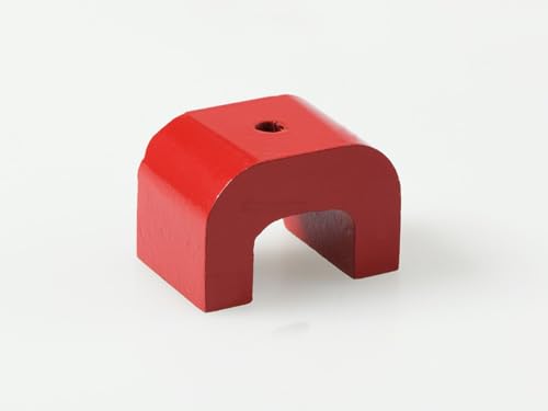 Hufeisenmagnet Brückenform-Magnet AlNiCo rot lackiert L: 30 mm - L: 70 mm - hält 4,5 kg - 32 kg - Maximale Einsatztemperatur: 180°C, Größen:45 x 30 x 30mm | 12kg Haftkraft von Magnosphere