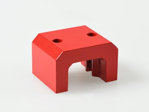 Hufeisenmagnet Brückenform-Magnet AlNiCo rot lackiert L: 30 mm - L: 70 mm - hält 4,5 kg - 32 kg - Maximale Einsatztemperatur: 180°C, Größen:57 x 44.5 x 35mm | 18kg Haftkraft von Magnosphere