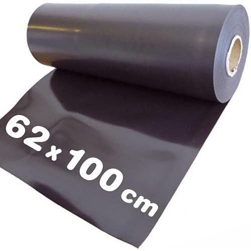 Magnetfolie magnetische Folie roh braun - unbeschichtet - 0,4mm x 62cm x 100cm – Meterware - flexible magnetische Folie, hält auf allen metallischen Oberflächen - dient nicht als Haftgrund für Magnete von Magnosphere