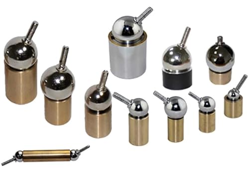 Magnetisches Kugelgelenk Neodym mit Gewindezapfen M5x16, Kugel Ø 25 mm, Fuß Ø 25 mm - hält 20 kg - Starke magnetische Universal-Gelenke - Betriebstemperatur: max. 100°C von Magnosphere