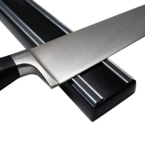 Messer Magnetleiste/Magnet Messerhalter Messerleiste Professional extra stark aus Kunststoff 35/50 cm - Platz für 6 Messer Inklusive Befestigungsschrauben, Länge:350 mm von Magnosphere