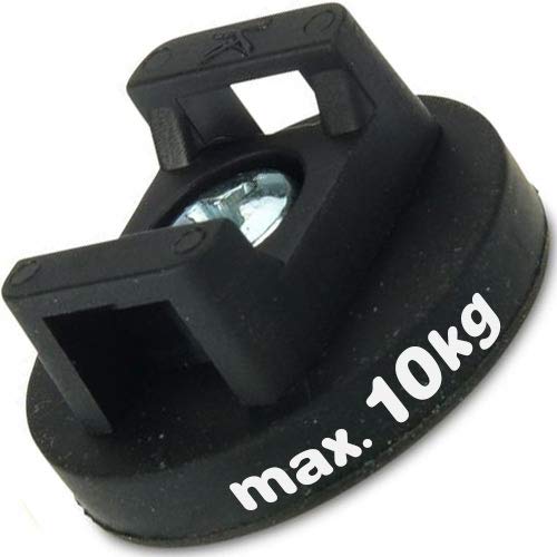 Neodym Magnet-System für Kabelmontage - gummiert - Ø 22 - 43 mm - Material: Neodym (NdFeB) - Haftkraft bis 10 kg - Magnetsysteme mit Gummimantel (Anti-Rutsch-Beschichtung) für Industrie und Zuhause, Durchmesser:Ø 43 mm von Magnosphere