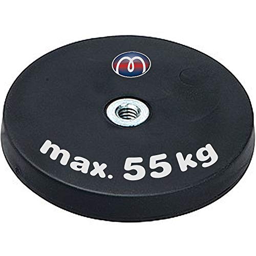 Neodym Magnet-System gummiert Ø 22 bis Ø 88 mm Innen-Gewinde: M4 bis M6 - Haftkraft bis 55 kg – Extra Starke Magnete mit Gummi-Mantel für Schrauben Haken Ösen, Größe:Ø 88mm | M6 | Haftkraft 55kg Neodym Magnet-System gummiert Ø 22 bis Ø 88 mm Innen-Gewinde: M4 bis M6 - Haftkraft bis 55 kg – Extra Starke Magnete mit Gummi-Mantel für Schrauben Haken Ösen, Größe:Ø 88mm | M6 | Haftkraft 55kg von Magnosphere