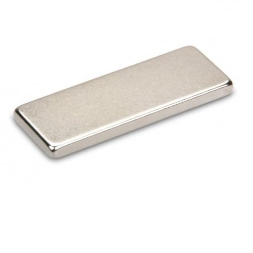 5 x Quadermagnet / Magnetquader 35 x 15 x 3mm Neodym N40, Nickel - 5 kg - starker Powermagnet/Supermagnet/Permanentmagnet mit extremer Haftkraft, für Kühlschrank, Magnet Glasboards, Magnettafel, Pinnwand, Whiteboard von Magnosphere