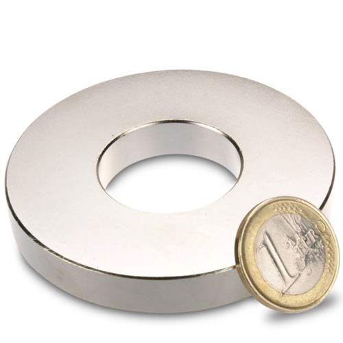 Ringmagnete Neodym Magnet-Ringe extra stark - Haftkraft bis 36kg - Starke NdFeB Magnete mit Loch für Industrie und Zuhause, Größe: Ø70/30x10mm | 36kg Haftkraft Ringmagnete Neodym Magnet-Ringe extra stark - Haftkraft bis 36kg - Starke NdFeB Magnete mit Loch für Industrie und Zuhause, Größe: Ø70/30x10mm | 36kg Haftkraft von Magnosphere