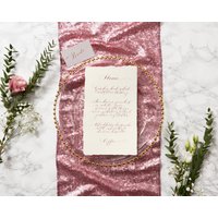 Altrosa Tischläufer Altrosa Tischläufer von MagpieLinens