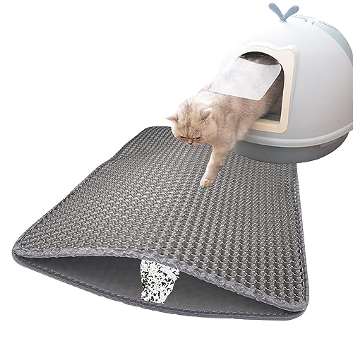 Magrimaxio katzenklo matte, katzenstreu matte, wasserdichte Doppelte katzenmatte, Waben Design katzentoilette unterlage, Bienenwabe katzenstreumatte, katzen vorleger, 60x40cm, leicht zu reinig Magrimaxio katzenklo matte, katzenstreu matte, wasserdichte Doppelte katzenmatte, Waben Design katzentoilette unterlage, Bienenwabe katzenstreumatte, katzen vorleger, 60x40cm, leicht zu reinig von Magrimaxio