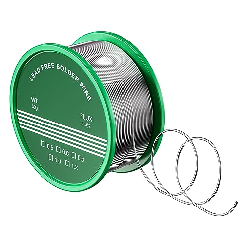 Magrimaxio lötzinn mit flussmittel, lötdraht bleifrei, soldering wire mit kolophonium kern, bleifreier löt draht elektronik, Sn99.3 Cu0.7, 50g/1mm, für Reparatur Elektrolöten Heimwerken Magrimaxio lötzinn mit flussmittel, lötdraht bleifrei, soldering wire mit kolophonium kern, bleifreier löt draht elektronik, Sn99.3 Cu0.7, 50g/1mm, für Reparatur Elektrolöten Heimwerken von Magrimaxio