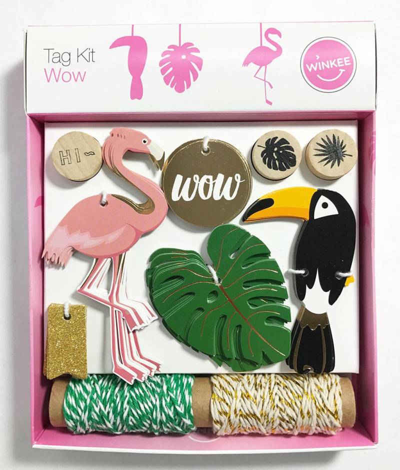Mags Geschenkverzierung Flamingo Tukan 14820 von MAGS Vertriebs GmbH