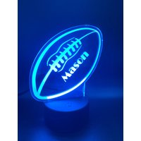 Benutzerdefinierte Led Fußball Nachtlicht 3D Acryl Lampe von MagsCustomDesign