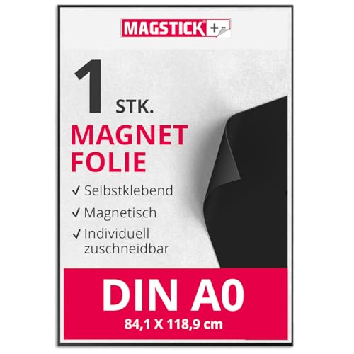 Magnet-Folie in DIN A0 XXL I selbstklebend, roh-braun I zum Basteln I für Foto Bild Motiv Stanzen Kühlschrank-Magnet Lehrer-in I diy I mag024 von Magstick