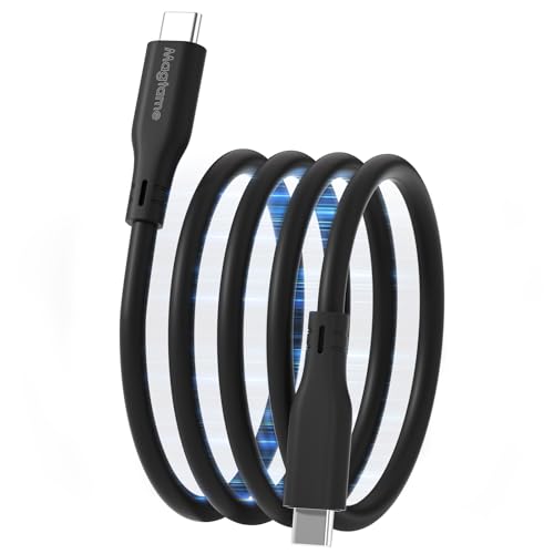 Magnetisches USB C zu USB C Kabel 60W, 0.9M Silikon Typ C Schnellladekabel, Tangle Free und Data Sync Typ C Ladegerät Kabel für i -Phone 16/16 Pro/16 Plus/16 Pro Max 15 von Magtame
