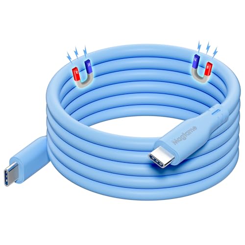 Magnetisches USB C zu USB C Kabel 60W, 1M Silikon Typ C Schnellladekabel, Tangle Free und Data Sync Typ C Ladegerät Kabel für i -Phone 16/16 Pro/16 Plus/16 Pro Max 15 von Magtame