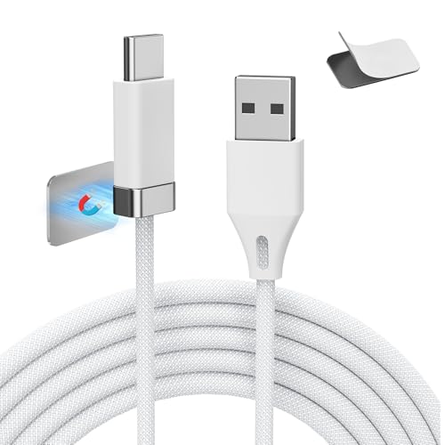 Magtame Staycable USB zu USB C Kabel mit magnetischem Halter, 5FT/1.5M USB A zu Typ C Ladegerät Schnur Braid, Schnellladung und Schreibtisch Kabel Management Kompatibel mit i-Phone 15 16 Pro Max Magtame Staycable USB zu USB C Kabel mit magnetischem Halter, 5FT/1.5M USB A zu Typ C Ladegerät Schnur Braid, Schnellladung und Schreibtisch Kabel Management Kompatibel mit i-Phone 15 16 Pro Max von Magtame