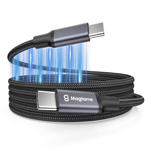 Magtame USB 4 Kabel 240W, 0.7M USB C Kabel, Support Display 8K@60HZ, 4K@144HZ USB C auf USB C Kabel, USB C Hub Docking Station von Magtame