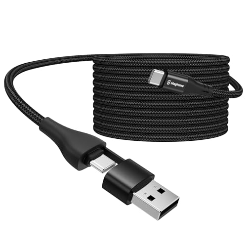 Magtame USB C Kabel, 1.5M Magnetische USB A/C zu USB C Kabel, Spirale USB C Kabel, Geflochtenes Nylon Typ C Schnellladekabel Kompatibel für Phone15, Samsung Galaxy und andere USB C Gerät Magtame USB C Kabel, 1.5M Magnetische USB A/C zu USB C Kabel, Spirale USB C Kabel, Geflochtenes Nylon Typ C Schnellladekabel Kompatibel für Phone15, Samsung Galaxy und andere USB C Gerät von Magtame