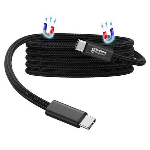 USB 4 Kabel 240W, 1.5M magnetisches USB C Kabel, Support Display 8K@60HZ, 4K@144HZ 40Gpbs Datenübertragung, USB C auf USB C Kabel für Phone 15Pro/15ProMax, für Mac_Books, USB C Hub Docking Station von Magtame