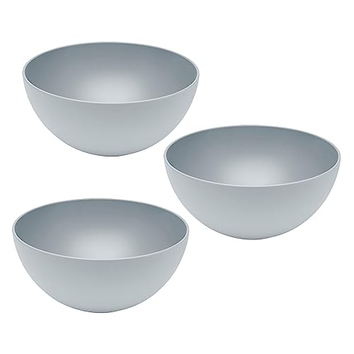 3er Set Magu Natur-Design Schüssel Grau Ø 16 cm aus einem Polymer aus natürlichen Materialien Schüsselset Salatschüssel von Magu