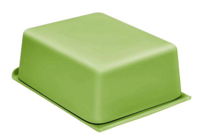 Magu Butterdose Butterdose Natur-Design, Polymer aus Mineralien, pflanzl. Wachsen/Ölen, Glucose, Farbstoff, spülmaschinengeeignet, lebensmittelecht von Magu