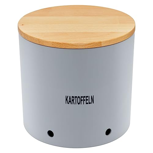 Magu Natur-Design Kartoffeltopf Grau aus einem Polymer aus natürlichen Materialien Kartoffelbehälter Vorratsbehälter Magu Natur-Design Kartoffeltopf Grau aus einem Polymer aus natürlichen Materialien Kartoffelbehälter Vorratsbehälter von Magu