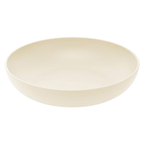 Magu Natur-Design Obstschale Beige Ø 26 cm aus einem Polymer aus natürlichen Materialien Servierschüssel Salatschüssel Obstschüssel von Magu