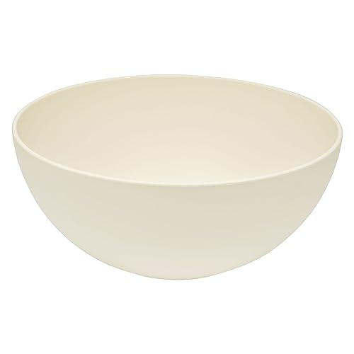 Magu Natur-Design Schüssel Beige Ø 26 cm aus einem Polymer aus natürlichen Materialien Servierschüssel Salatschüssel Obstschale von Magu