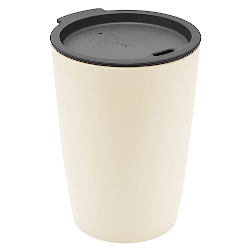 Magu Natur-Design Trinkbecher Coffee to Go Beige ca. 310 ml aus einem Polymer aus natürlichen Materialien Mehrwegbecher Kaffeebecher von Magu