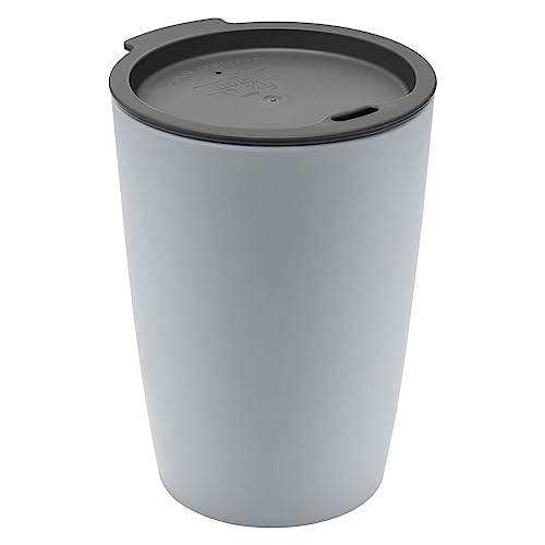 Magu Natur-Design Trinkbecher Coffee to Go Grau ca. 310 ml aus einem Polymer aus natürlichen Materialien Mehrwegbecher Kaffeebecher von Magu