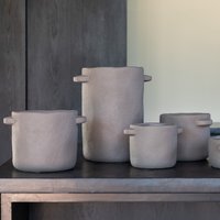 Topf Aus Keramik "Gustave" in Braun, Verschiedene Größen von MahinaMakramee