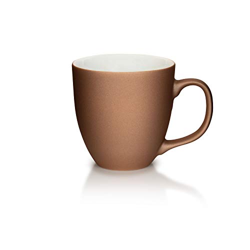 Mahlwerck Jumbotasse, Große Porzellan-Kaffeetasse mit matter Oberfläche, Geschenktasse, Kupfer-Design, 400ml von Mahlwerck